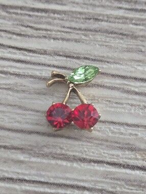 🦉HTF Jeweled Cherries Charm